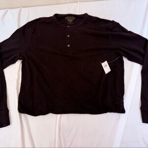 Banana Republic long sleeve black Henley size men’s M